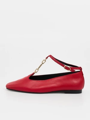 Foto van product Ballerina's met enkelbandjes Tommy Hilfiger rood