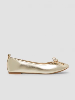 Foto van product Ballerina's met strik en leoprint s.Oliver goud