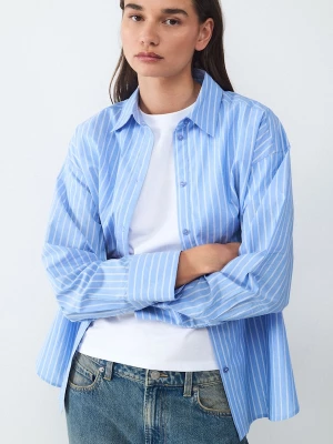Foto van product BALMOHK Blouse lichtblauw / wit