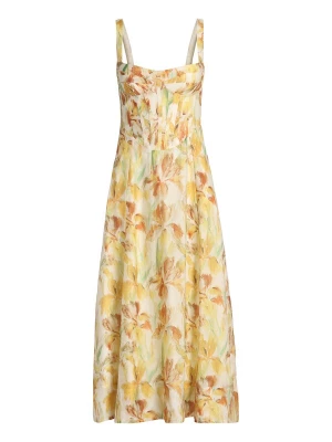 Foto van product Bardot Jurk 'ADALINE' geel / pasteelgeel / groen / oranje
