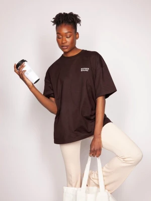Foto van product BAYSIDE BOUND Oversized shirt 'THE PILATES OVERSIZE TEE' donkerbruin