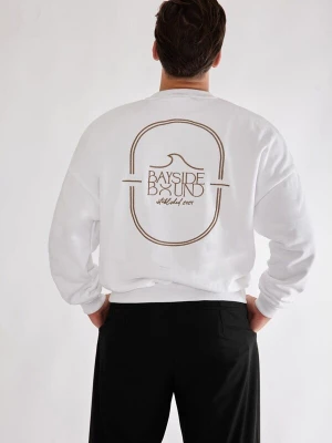 Foto van product BAYSIDE BOUND Oversized trui 'THE BAYSIDE UNISEX OVERSIZE SWEATER' wit