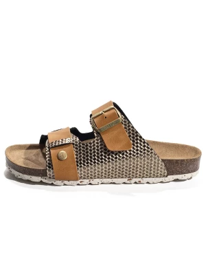 Foto van product Bayton Huisschoenen 'Narnia' cognac / goud