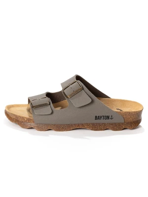 Foto van product Bayton Muiltjes 'Athena' taupe / zwart