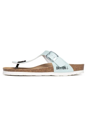 Foto van product Bayton Teenslipper 'Carins' mintgroen / zwart / zilver
