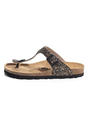 Foto van product Bayton Teenslipper 'Melia' brons / goud / zwart