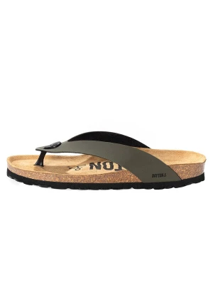 Foto van product Bayton Teenslippers 'Lucca' kaki / zwart