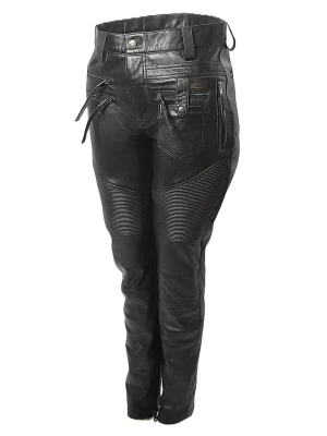 Foto van product Be Noble Broek 'Lederhose im Biker-Style mit Stretchleder' zwart Be Noble