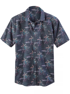 Foto van product BEACH TIME Overhemd navy / grijs