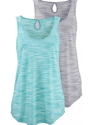 Foto van product BEACH TIME Top turquoise / blauw gemêleerd / grijs / grijs gemêleerd
