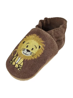 Foto van product BECK Huisschoenen donkerbruin / geel / zwart / wit