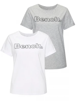Foto van product BENCH Shirt grijs gemêleerd / zwart / wit