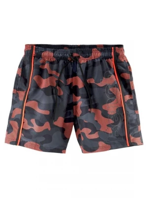 Foto van product BENCH Zwemshorts grijs / neonoranje / zwart