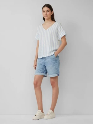 Foto van product Bermuda jeans / relaxed fit / high rise / barrel leg s.Oliver blauw
