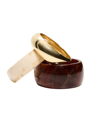 Foto van product Bershka Armband ecru / bruin / goud