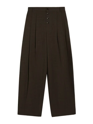 Foto van product Bershka Bandplooibroek bruin / donkerbruin
