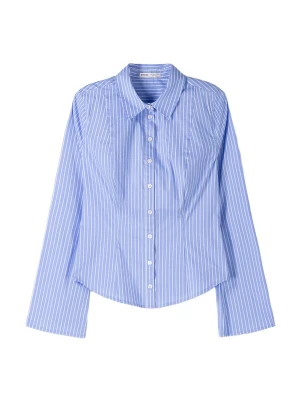 Foto van product Bershka Blouse blauw / wit