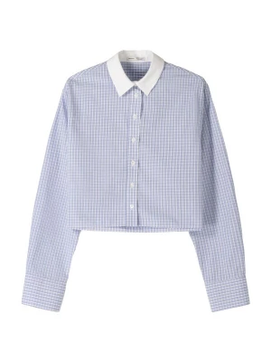Foto van product Bershka Blouse duifblauw / wit