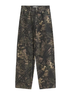 Foto van product Bershka Broek bruin / mokka / kaki / olijfgroen