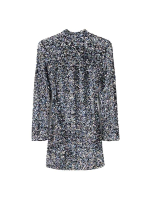 Foto van product Bershka Cocktailjurk zwart / zilver