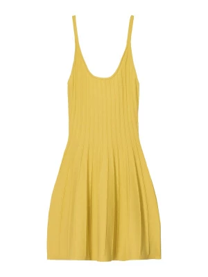 Foto van product Bershka Gebreide jurk geel