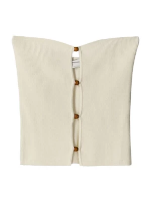 Foto van product Bershka Gebreide top ecru