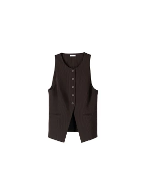 Foto van product Bershka Gilet donkerbruin / donkergrijs