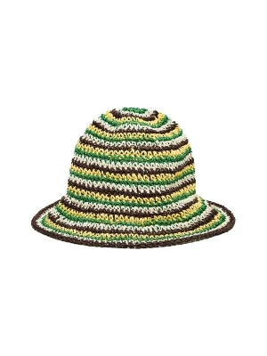 Foto van product Bershka Hoed bruin / geel / groen / wit