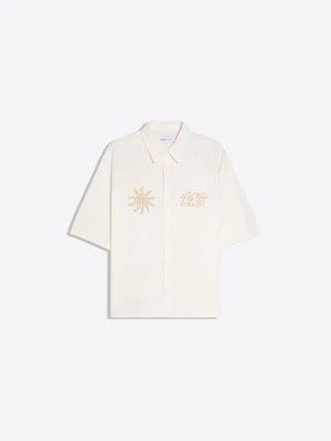 Foto van product Bershka Overhemd goudgeel / natuurwit