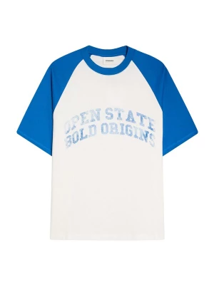 Foto van product Bershka Shirt blauw / wit