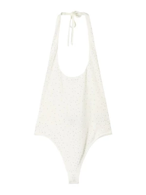 Foto van product Bershka Shirt body zilver / wit