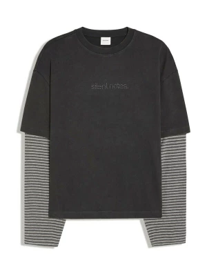 Foto van product Bershka Shirt grijs gemêleerd / zwart