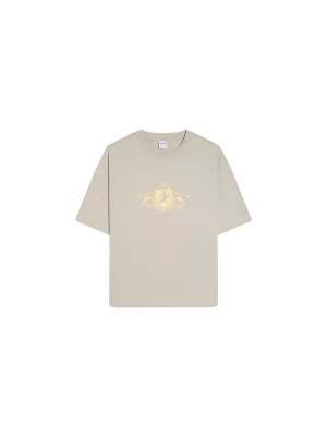 Foto van product Bershka Shirt 'HERALDIC' lichtgeel / taupe