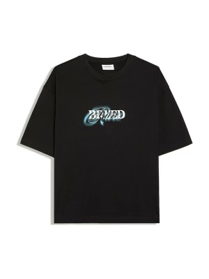 Foto van product Bershka Shirt neonblauw / zwart / wit