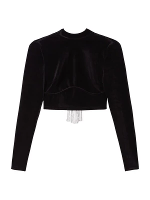 Foto van product Bershka Shirt zwart / transparant