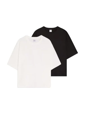 Foto van product Bershka Shirt zwart / wolwit