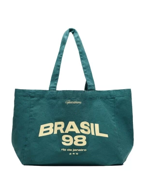 Foto van product Bershka Shopper 'BRASIL' lichtgeel / smaragd