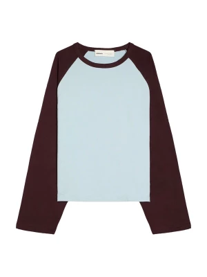 Foto van product Bershka Sweatshirt pastelblauw / donkerbruin