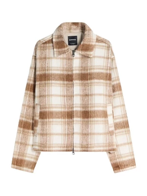 Foto van product Bershka Tussenjas bruin / cappuccino / wit