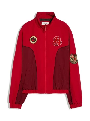 Foto van product Bershka Tussenjas goud / rood / donkerrood / wit