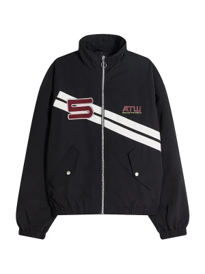 Foto van product Bershka Tussenjas robijnrood / zwart / wit