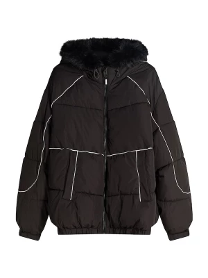 Foto van product Bershka Winterjas zwart / wit