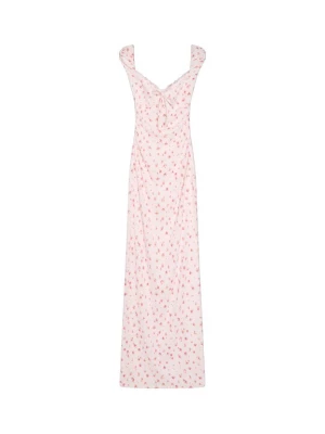 Foto van product Bershka Zomerjurk donkergroen / rosa / oudroze / grenadine