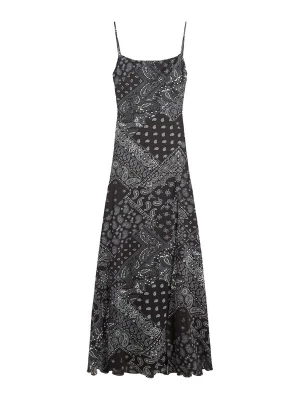 Foto van product Bershka Zomerjurk grijs / zwart / wit