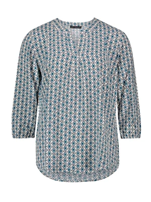 Foto van product Betty Barclay Blouse lichtblauw / petrol / zwart
