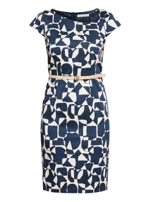 Foto van product Betty & Co Kokerjurk donkerblauw / wit