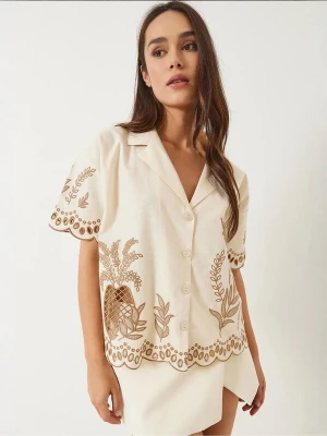 Foto van product Bianco Lucci Blouse camel / lichtbeige
