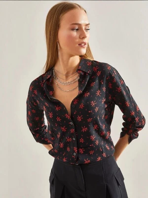 Foto van product Bianco Lucci Blouse rood / zwart