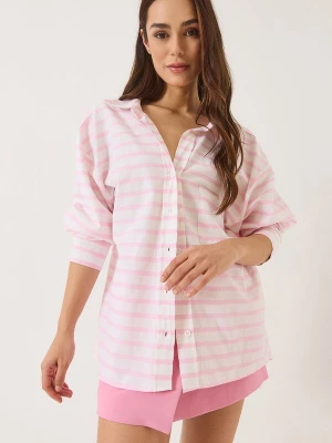 Foto van product Bianco Lucci Blouse rosa / wit