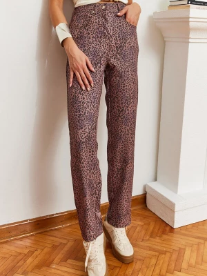 Foto van product Bianco Lucci Jeans bruin / lila / zwart
